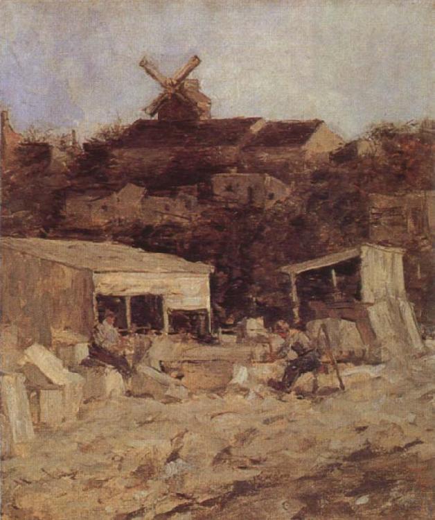 Matthijs Maris Quarry at Montmartre Sweden oil painting art